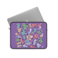 "Nurse Affirmations" Lavender Laptop Sleeve