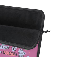 "Nurse Affirmations" Pink Laptop Sleeve