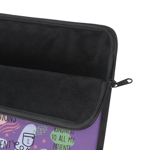"Nurse Affirmations" Lavender Laptop Sleeve