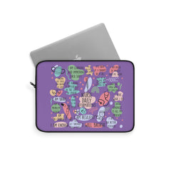 "Nurse Affirmations" Lavender Laptop Sleeve