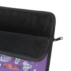 "Nurse Affirmations" Lavender Laptop Sleeve