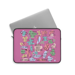 "Nurse Affirmations" Pink Laptop Sleeve