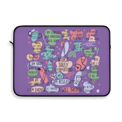 "Nurse Affirmations" Lavender Laptop Sleeve