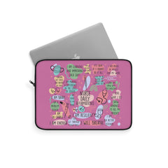 "Nurse Affirmations" Pink Laptop Sleeve